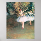 Poster Deux danseurs sur scène par Edgar Degas, Art Vinta (Devant)