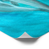 Poster Deux dauphins jouant sauvage et libre dans l'océan (Coin)