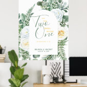 Poster Deux Deviendront Un Mariage Versé Par La Bible (Bureau à domicile)