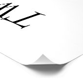 Poster Deux deviennent un Mariage floral (Coin)