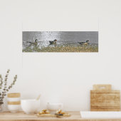 Poster Deux Drake et un Hen Wood Duck (Cuisine)