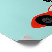 Poster Deux enfants rapides course deuxième anniversaire  (Coin)