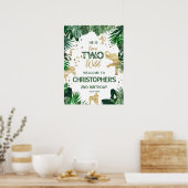 Poster Deux enfants Wild Jungler 2e fête d'anniversaire B (Cuisine)