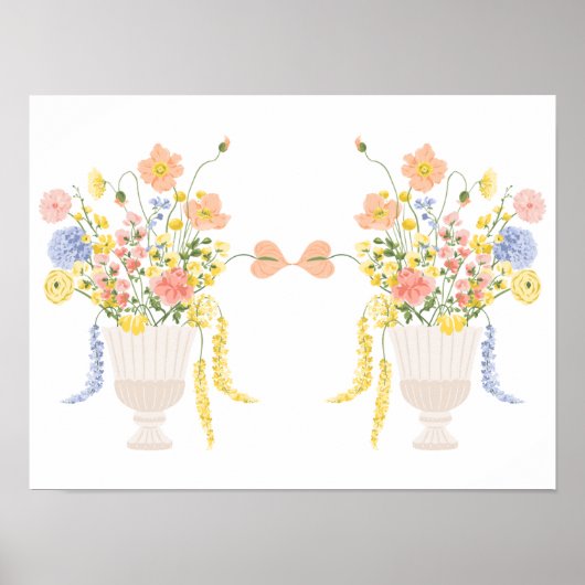 Poster Deux ensembles de superbes socles de fleurs (Devant)