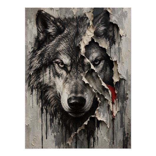 Poster Deux Faces du Même Loup (Devant)