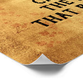 Poster Deux façons de diffuser la lumière — citation insp (Coin)