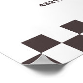 Poster Deux Fast Race Car 2nd Boy's Birthday Party Bienve (Coin)