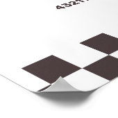 Poster Deux Fast Race Car 2nd Boy's Birthday Party Bienve (Coin)