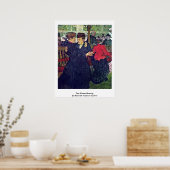 Poster Deux Femmes Dansant, Par Henri De Toulouse-Lautrec (Cuisine)