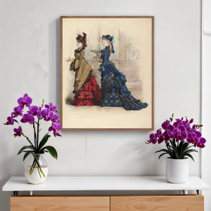 Poster Deux femmes en robe de jour
