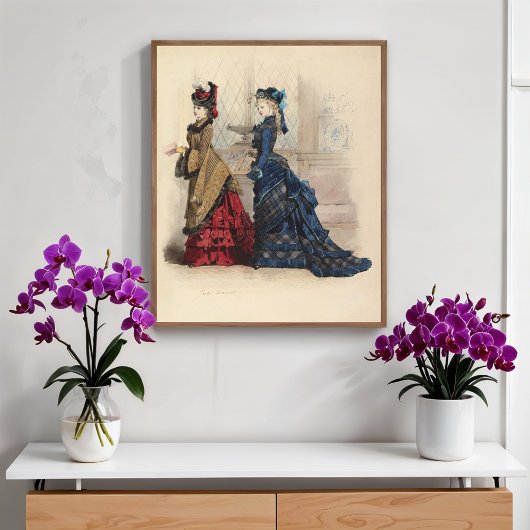 Poster Deux femmes en robe de jour