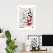 Poster Deux femmes Geisha | Japonais Classic Art Canvas P (Bureau à domicile)
