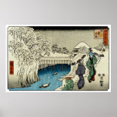 Poster Deux femmes parlent dans la neige (Devant)