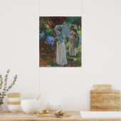 Poster Deux filles avec des parasols (Cuisine)