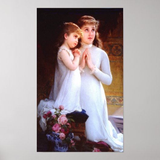 Poster Deux Filles Priant (Devant)