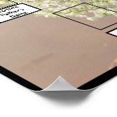 Poster Deux fleurs d'arbre généalogique | Coucher de sole (Coin)