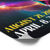 Poster Deux Fois Dans Une Vie Total Éclipse Solaire 2024  (Coin)