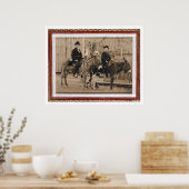 Poster Deux garçons O'Keefe sur ânes (40040) (Cuisine)