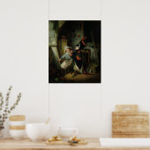 Poster Deux garçons qui s'habillent en soldats (Cuisine)