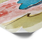 Poster Deux geisha sous un cerisier en fleurs (Coin)