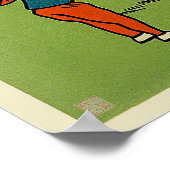 Poster Deux golfeurs Boîtier Imprimé (Coin)