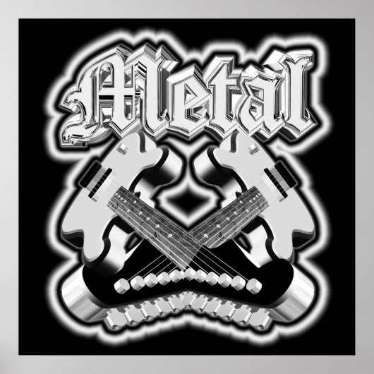 Poster Deux guitares (Devant)