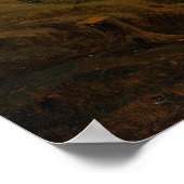 Poster Deux hommes qui envisagent la lune (Coin)