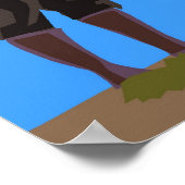 Poster Deux hommes regardent l'affiche (Coin)