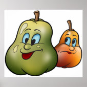 Poster Deux jolies poires (Devant)