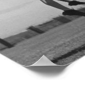 Poster Deux joueurs de crosse sautent pour le ballon. (Coin)