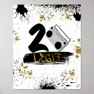 Poster Deux Legs pour quitter l'anniversaire