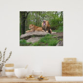 Poster Deux Lions (Cuisine)