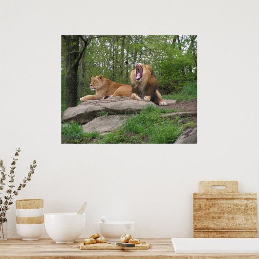 Poster Deux Lions (Cuisine)