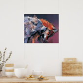Poster Deux loups (Cuisine)