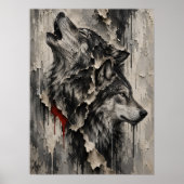 Poster Deux Loups, Un Cœur (Devant)