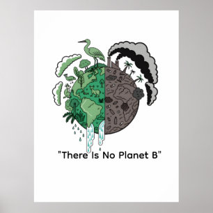 Poster Deux Mondes Éco Terre Sensibilisation à la durab