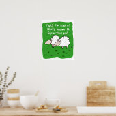 Poster Deux moutons bavardant dans un champ (Cuisine)
