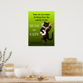 Poster Deux moyens de refuge Musique Chats Schweitzer (Cuisine)