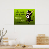 Poster Deux moyens de refuge Musique Chats Schweitzer (Cuisine)