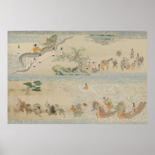 Poster Deux panneaux de rouleau