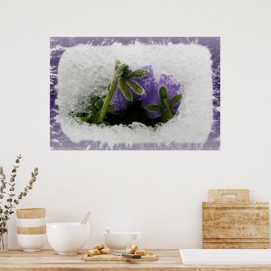 Poster Deux panneaux violets (Cuisine)