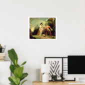 Poster Deux personnages en costume turc dans les pays de (Bureau à domicile)