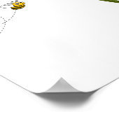 Poster Deux petites abeilles mignonnes (Coin)