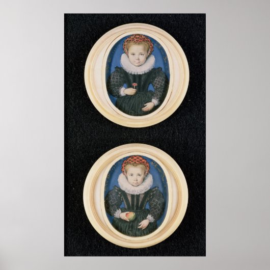 Poster Deux petites filles, 1590 (Devant)