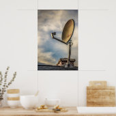 Poster Deux plats satellites dans le ciel (Cuisine)