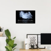 Poster Deux plumes de flamme et réflexion (Bureau à domicile)