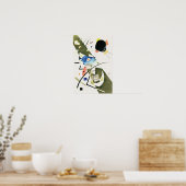 Poster Deux points noirs - Kandinsky (Cuisine)