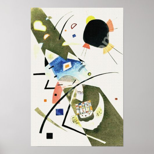 Poster Deux points noirs - Kandinsky (Devant)
