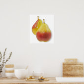 Poster Deux poires mures (Cuisine)
