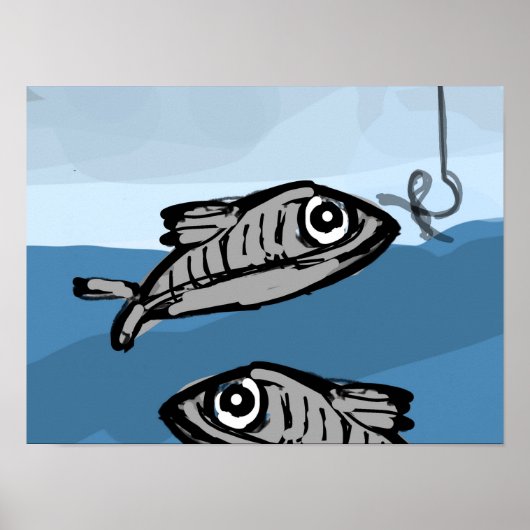 Poster Deux poissons (Devant)
